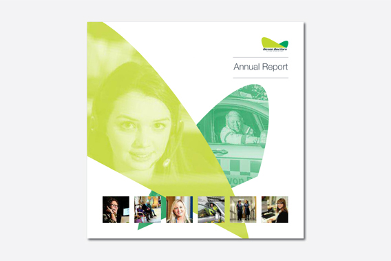 Graphic Design Plymouth: Devon Doctors Annual Report Brochure